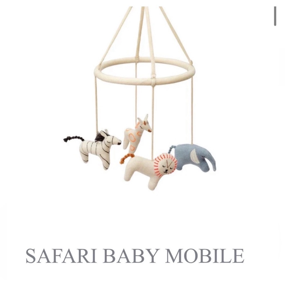 Meri Meri safari baby nursery mobile